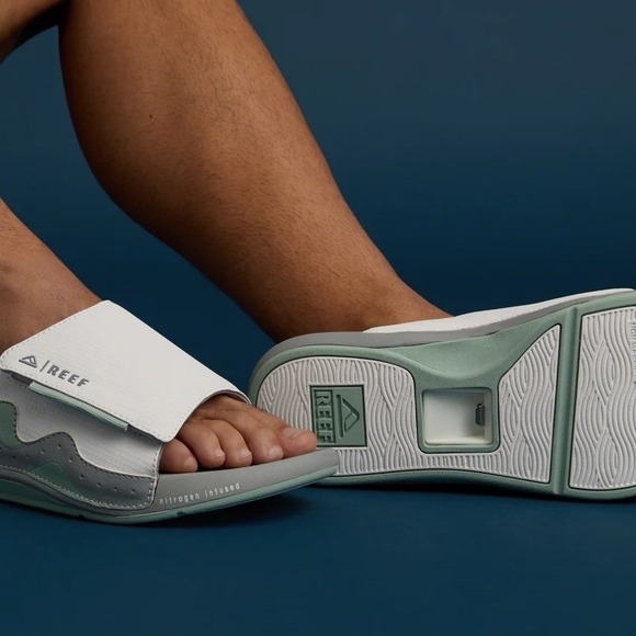 Reef Swell Cruiser Slide With Bottle Opener Size‎ 13 Men Grey Green CJ6222 NWT main image 6